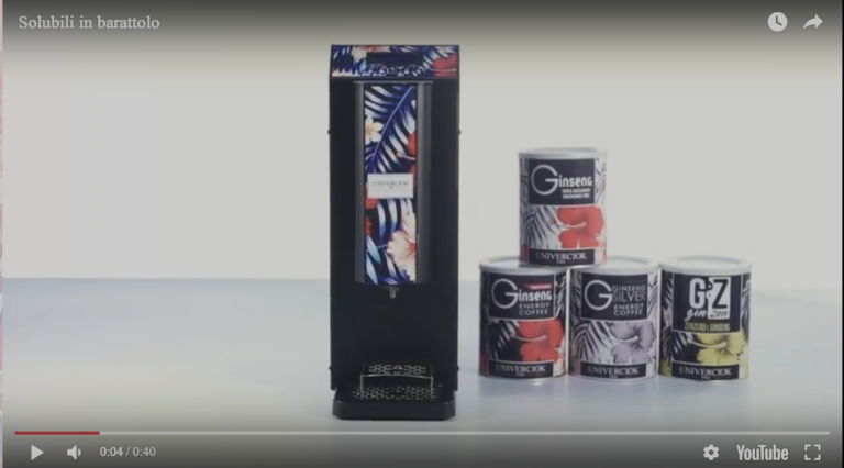 macchina erogatrice solubili monodose ginseng e altri orzo ecc